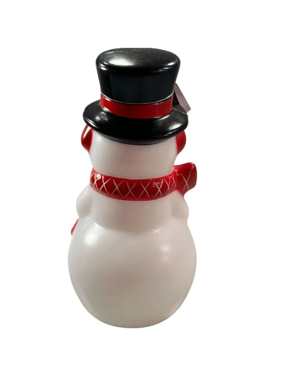 Mr Christmas Snowman Blow Mold Nostalgic Decoration Wreath Black Hat Holiday